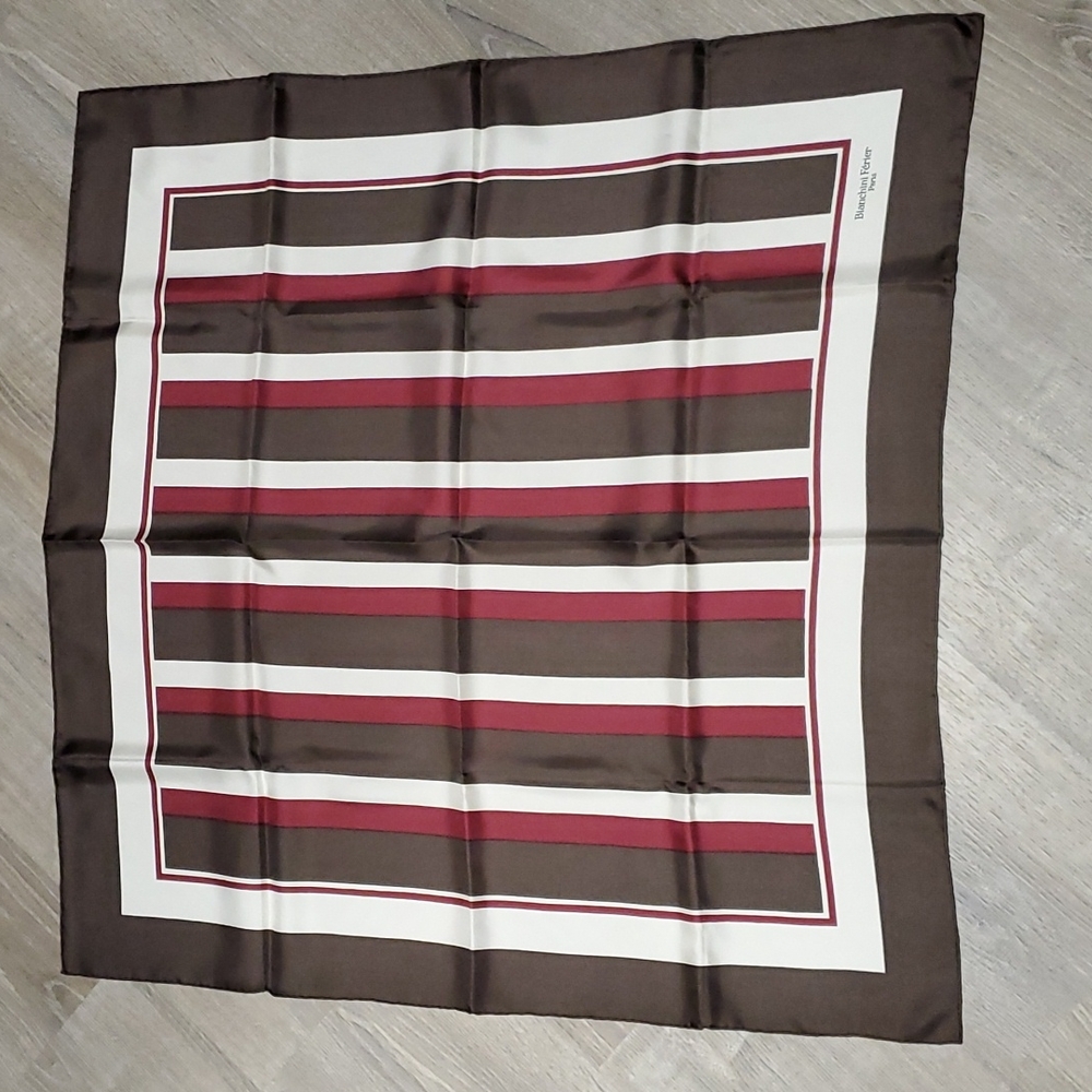 Bianchini Ferier for Fewer Case silk scarf square made in France
